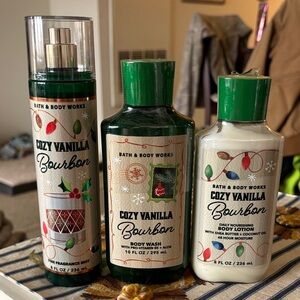Cozy Vanilla Bourbon Bath & Body Works Set